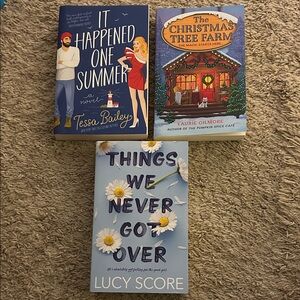 3 paperback books